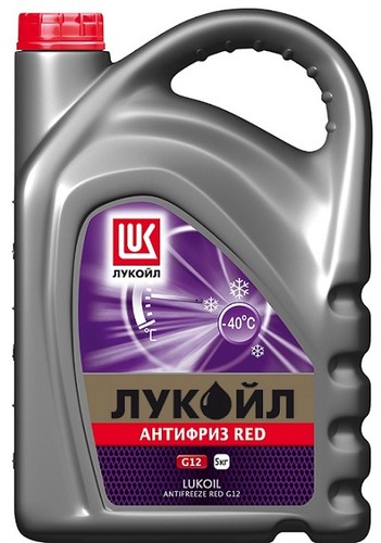 Лукойл 227391 Антифриз Лукойл RED G12 красный -40C -5 литров