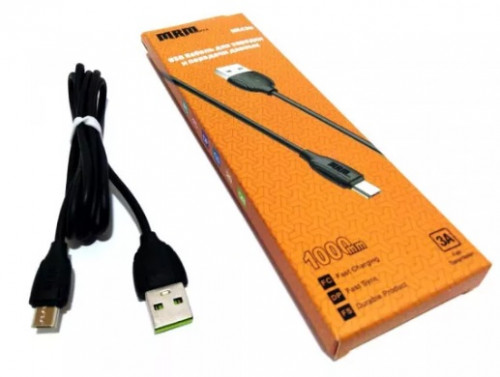 Россия 48812 Кабель USB microUSB 1метр, черный в коробке