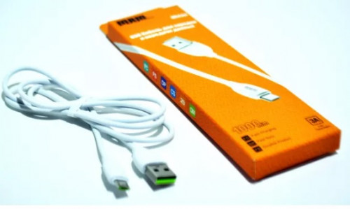 Россия 50676 Кабель USB microUSB  1метр, белый в коробке