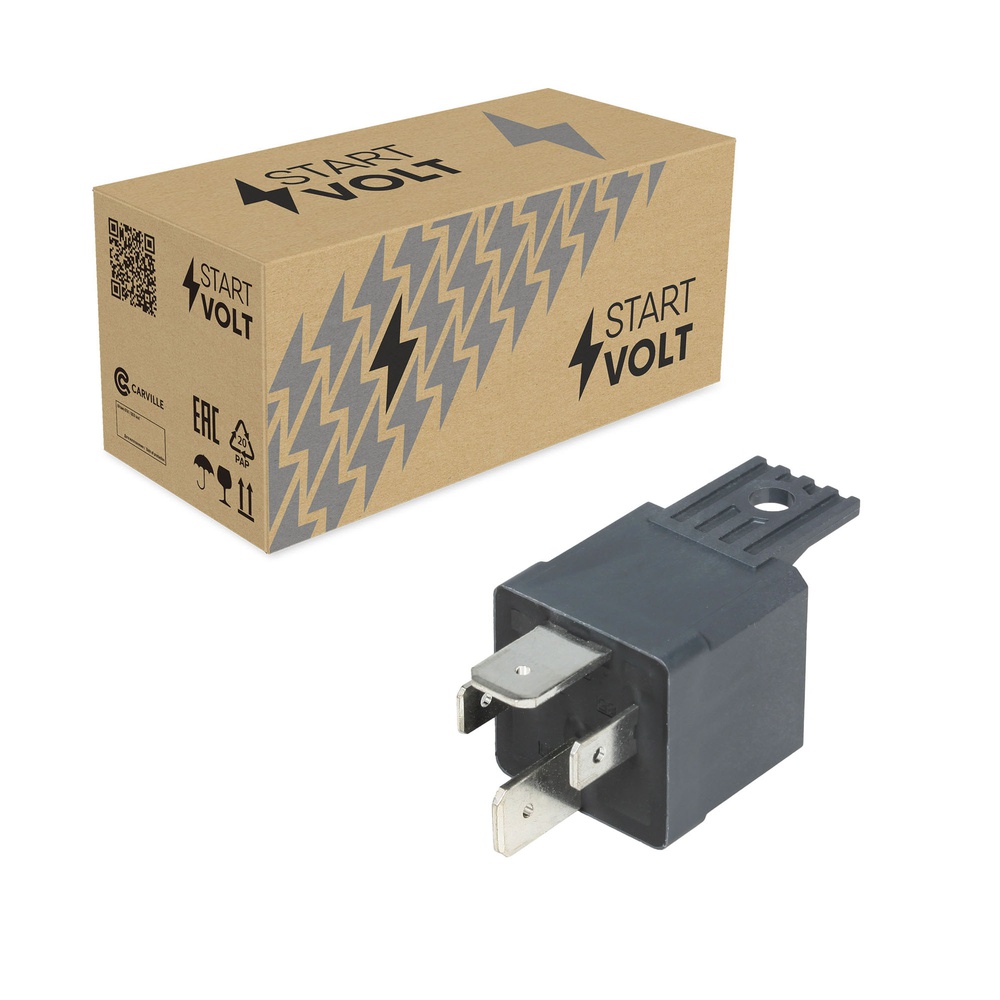 СтартВОЛЬТ SCR0322 Реле стартера 4 конт. 12V 70A с кронштейном
